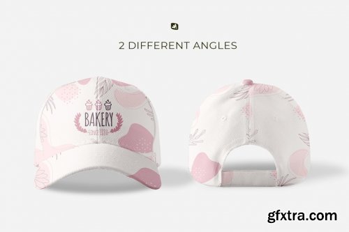 CreativeMarket - Velcro Snapback Baseball Cap Mockup 7037461