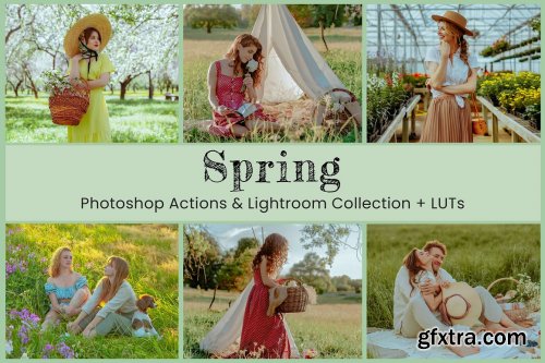 CreativeMarket - Spring Photoshop Actions, Lightroom 7083973