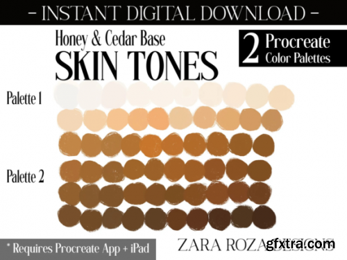 Procreate Skin Tone Nude Makeup Palettes