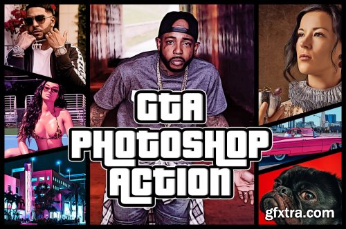 CreativeMarket - GTA Photoshop Action 3374297