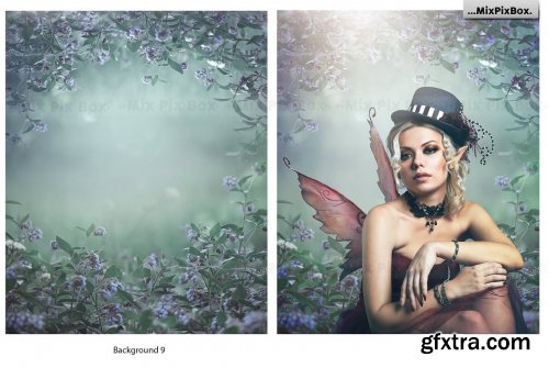 CreativeMarket - Mysterious Portrait Backgrounds 5814886