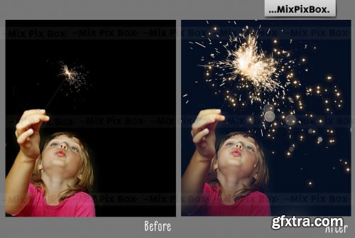 CreativeMarket - Sparkler Photo Overlays 5814585