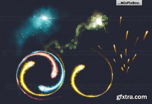 CreativeMarket - Magic Sparks Overlays 5326473