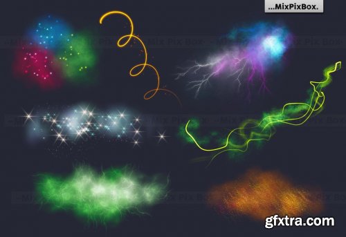 CreativeMarket - Magic Sparks Overlays 5326473