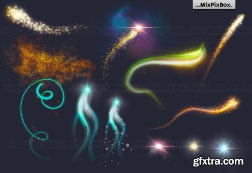 CreativeMarket - Magic Sparks Overlays 5326473