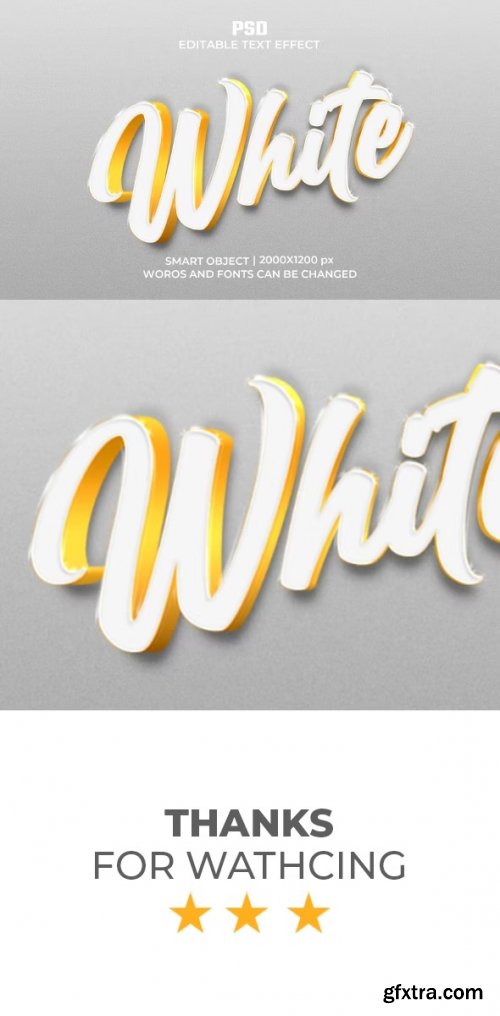 GraphicRiver - White3D Text Effect Style 36720793