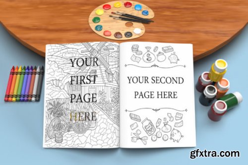 Coloring Book Mockup