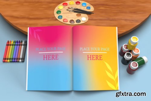 Coloring Book Mockup