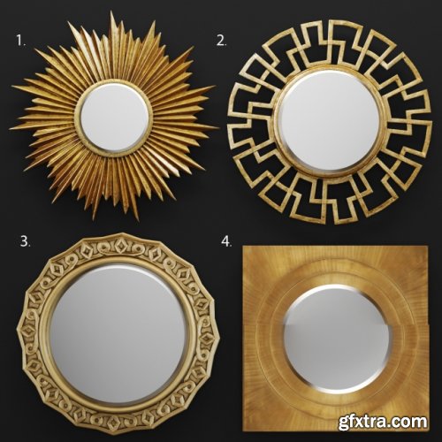 Mirror set by Bassett and House of Hampton