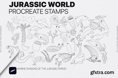 Jurassic World Procreate Stamp