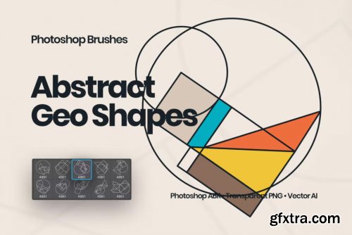 Abstract Geometric Shapes Photoshop Brushes