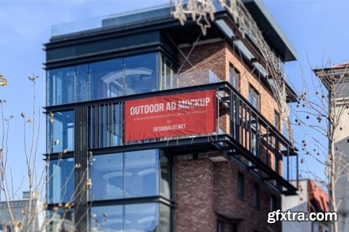 Outdoor Ad Mockups Contemporary Building