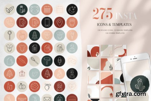 275 Instagram Templates Set