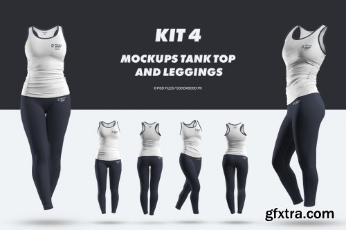 CreativeMarket - Big Bundle Sportswear Women Mockups 6855330