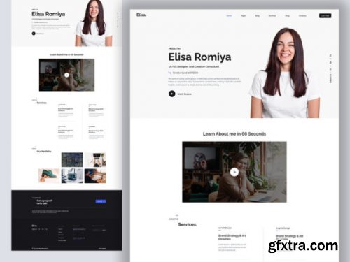 Elisa - Portfolio Landing Page