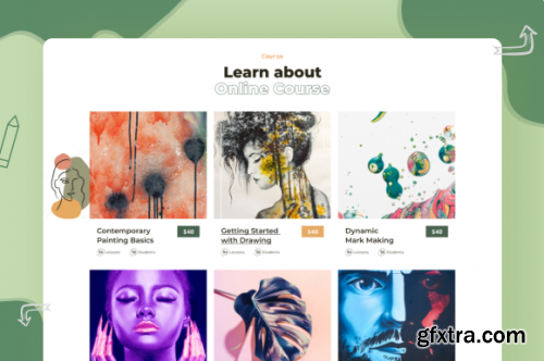 Visual Art Platform Landing Page