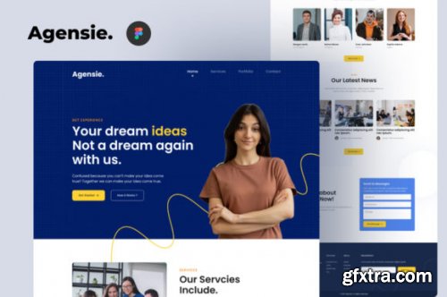 Agensie - Agency Website Template Figma