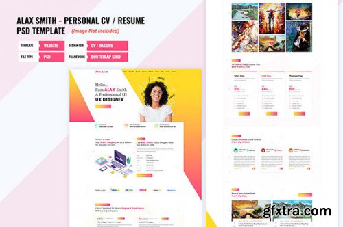 Personal Resume PSD Template