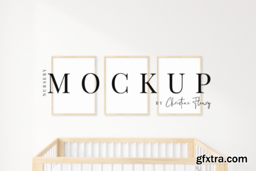 7 Nursery Wood Frame Mockup Bundle