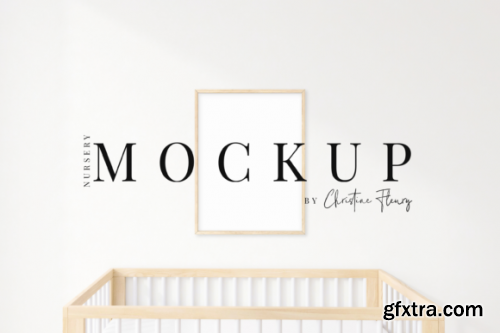 7 Nursery Wood Frame Mockup Bundle