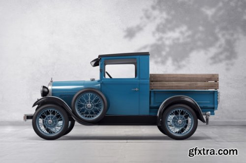  Vintage Pickup Branding Mockup