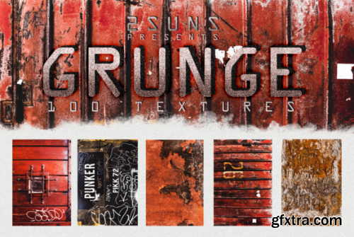  100 Grunge Textures Overlays