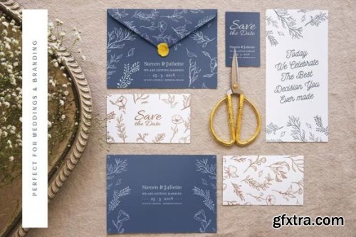  Elegant Spring Flowers & Leaves Cards