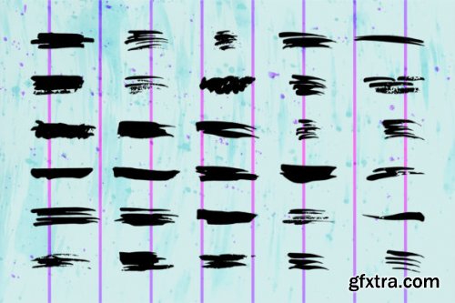 Black Grunge Brush, Photoshop Brush Set