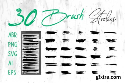 Black Grunge Brush, Photoshop Brush Set