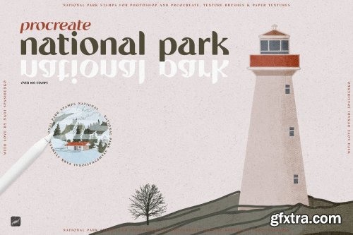 CreativeMarket - National Park Stamp 6665068