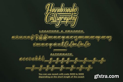  Handmade Calligraphy Font