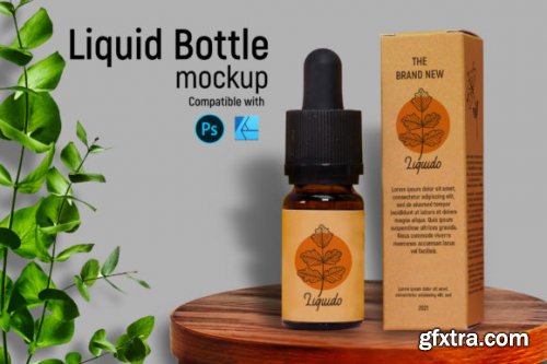  Liquid Bottle | PSD Mockup