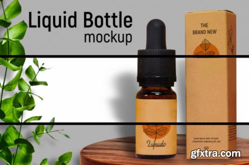  Liquid Bottle | PSD Mockup