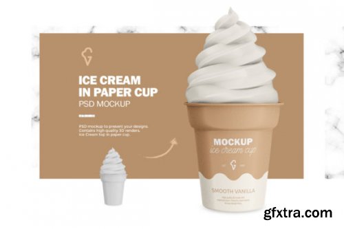  Ice Cream Paper Cup Mockup 17281536