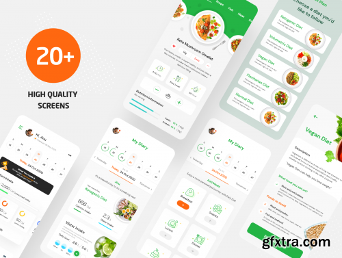 Healthy Diet - iOS UI Kit