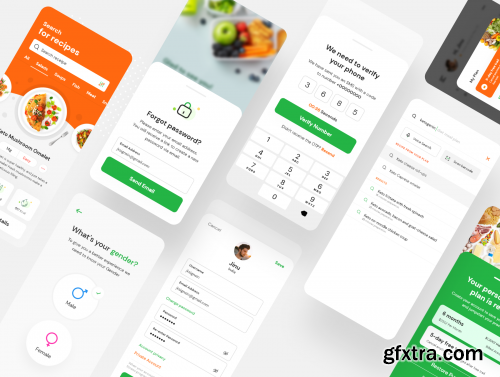 Healthy Diet - iOS UI Kit