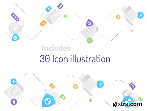 Web & Mobile Icon Illustration Pack