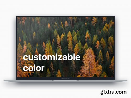 MacBook Pro Flat Mockup