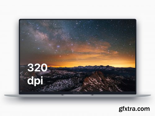 MacBook Pro Flat Mockup