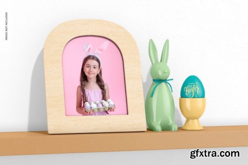 Arch shaped photo frame mockup 