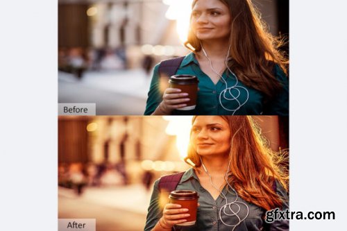  Golden Hour Effect Photoshop Actions