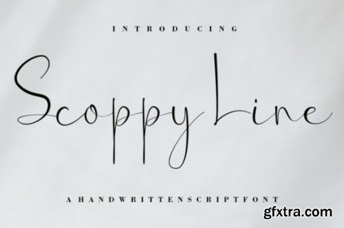  Scoppy Line Font