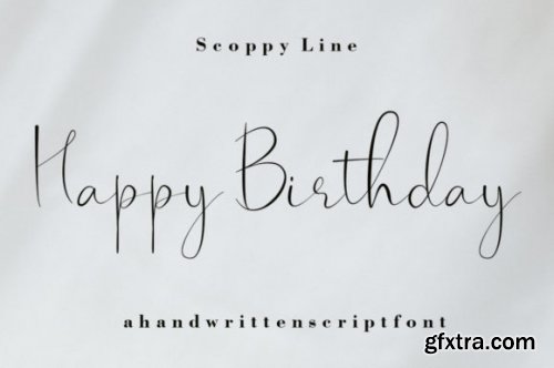  Scoppy Line Font