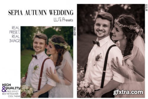  30 Sepia Wedding Video LUTs Presets