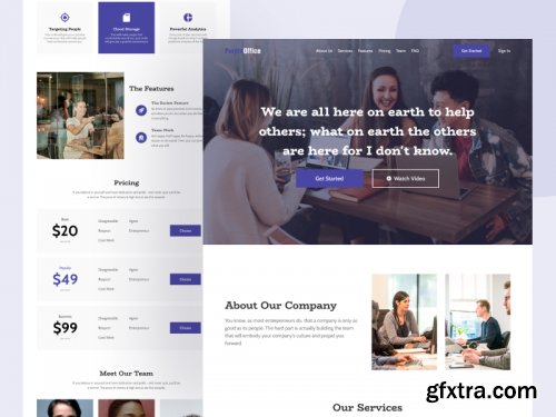 PurpleOffice - Corporate Website Template