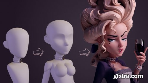 Step by Step Base Meshes - Marie Antoinette