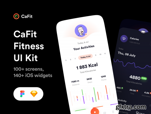 CaFit Fitness UI Kit