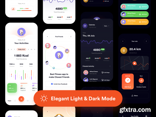 CaFit Fitness UI Kit