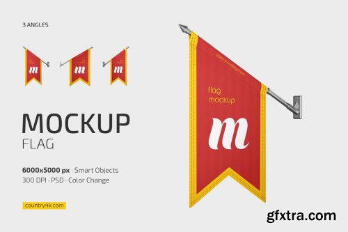 CreativeMarket - Flag Mockup Set 7091773