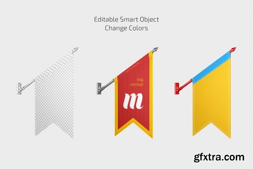 CreativeMarket - Flag Mockup Set 7091773